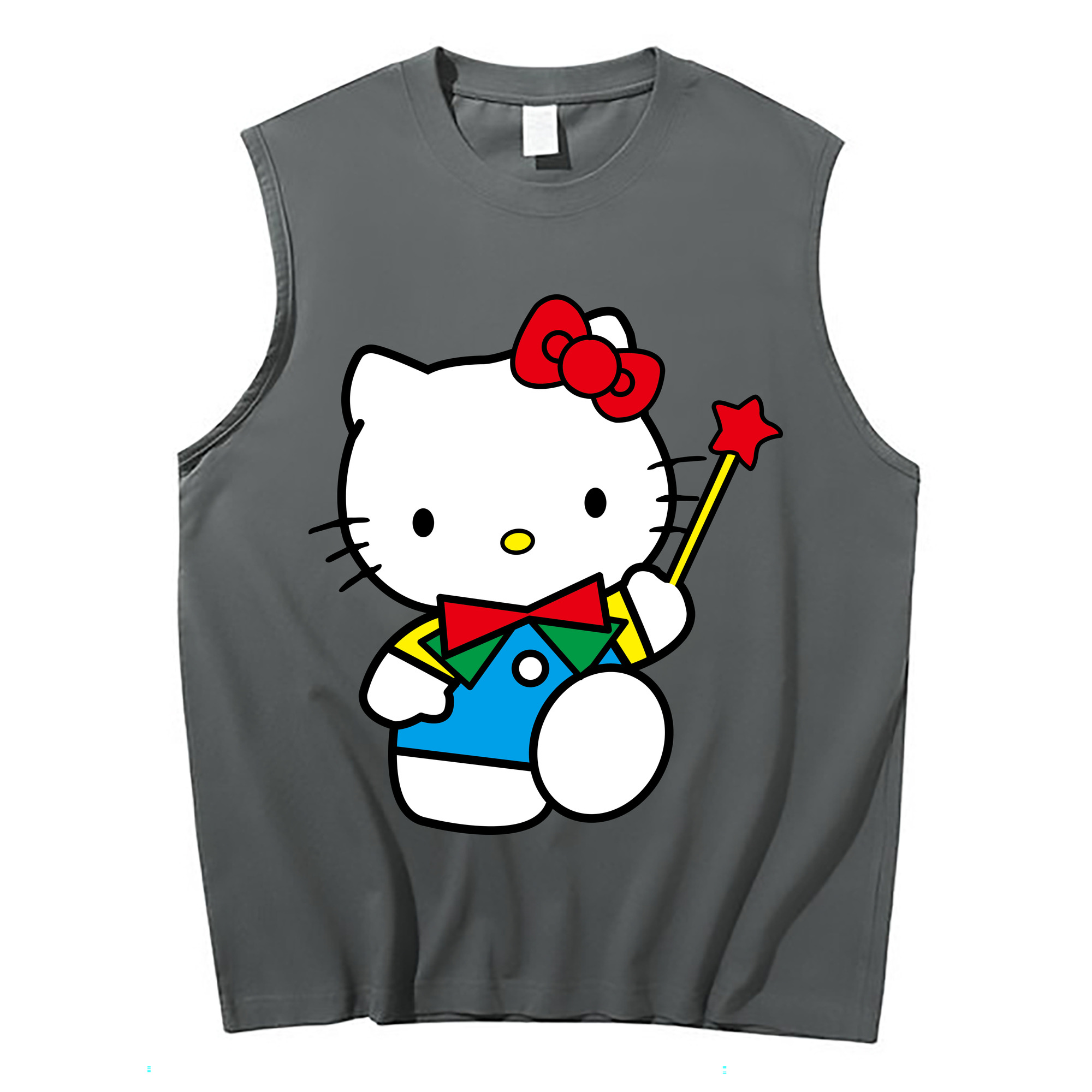 （画像用） Hello Kitty ハローキティ コットン100％タンクトップ（フロントプリント）